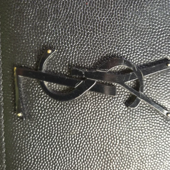 Yves Saint Laurent Black Leather Shoulder Bag - Picture 9 of 9